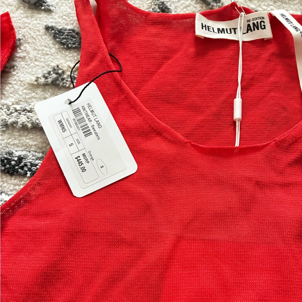 Helmut Lang Summer Camp Cotton Tank With Removable Sleeves - Picture 5 of 5